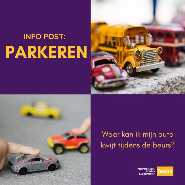 Tijdens de beurs zijn er genoeg parkeerplekken waar jij jouw auto kunt neerzetten. 🚗
Op P1 kunt je gratis overdekt parkeren. Ook kun je op P2 parkeren. Deze parkeerplaats is gelegen naast de hoofdingang van de Broodfabriek. Hierbij bedragen de parkeerkosten €5,- voor één dag. 
Verder kun je gratis parkeren in de omgeving van de Broodfabriek op het industrieterrein. 

Genoeg mogelijkheden dus om je auto neer te zetten. Wij zien jullie graag dit weekend in de Broodfabriek! 😊

#poppenhuizenbeurs #debroodfabriek #poppen #poppenhuizen #miniaturen